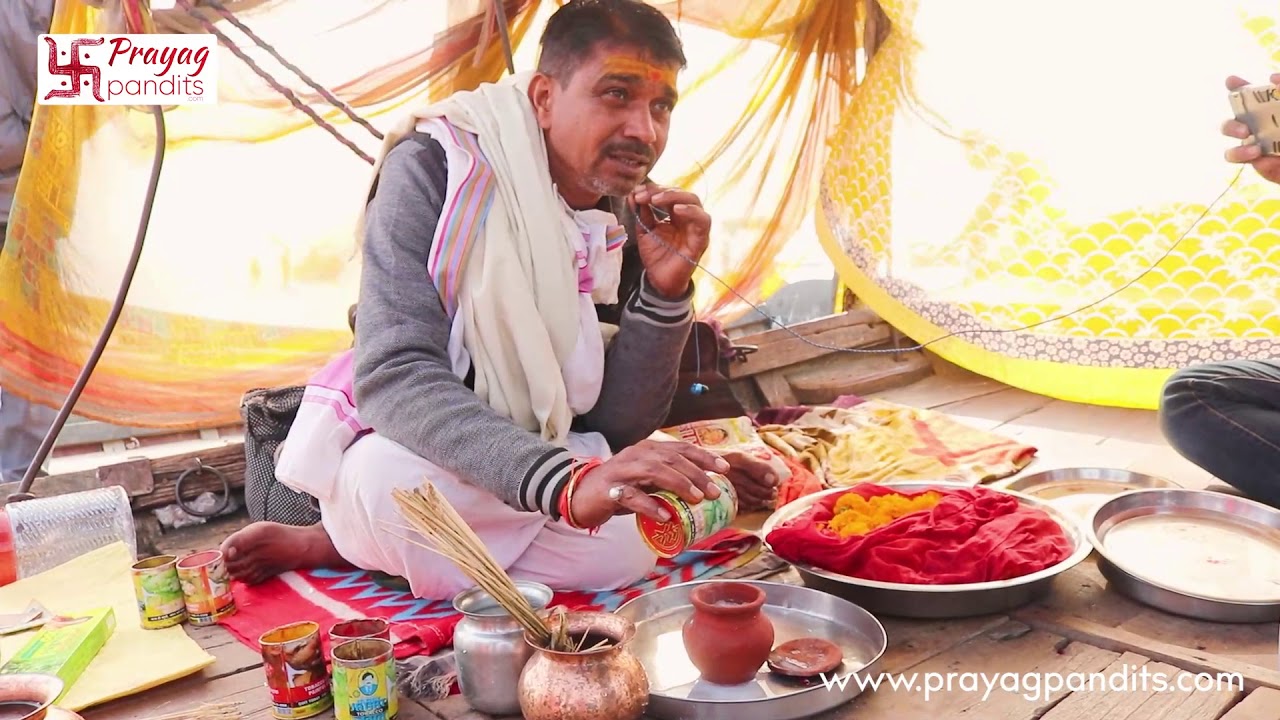 LIVE ASTHI VISARJAN POOJAN in Prayagraj- Prayag Pandits