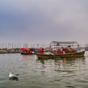 Image of Sangam ghat in Prayagraj Asthi Visarjan Package