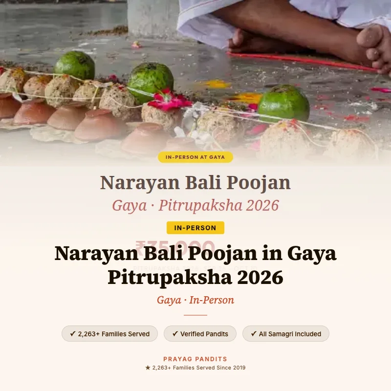 A Narayan Bali ceremony in progress